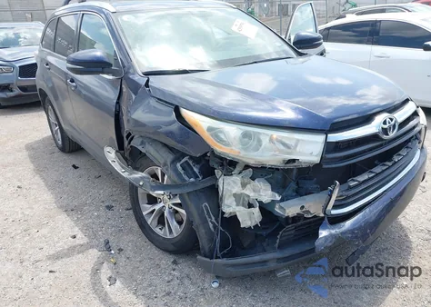 2014 Toyota Highlander Xle V6 from USA, damaged, VIN 5TDKKRFH3ES021725